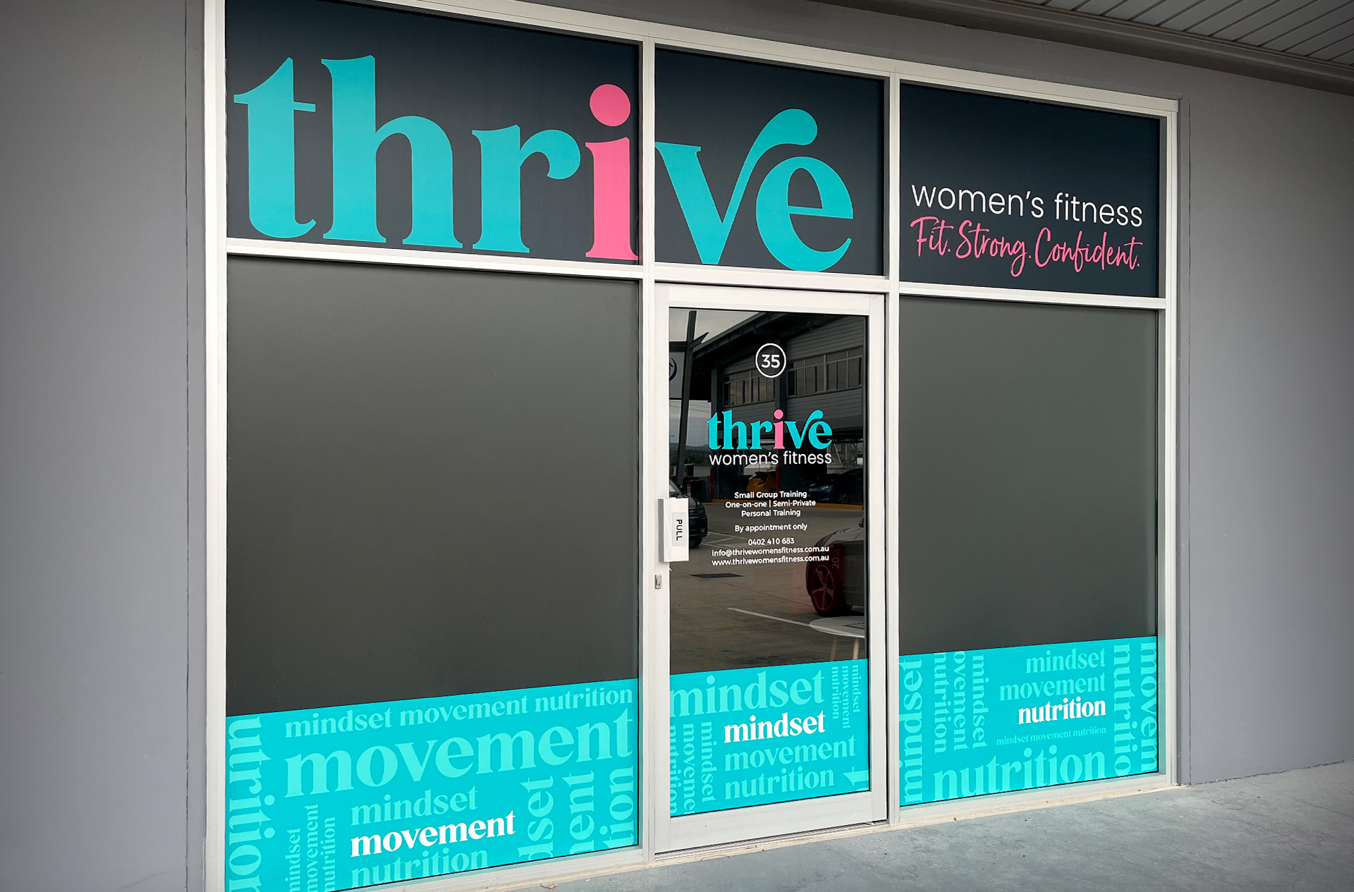 Thrive Logo & Signage Design